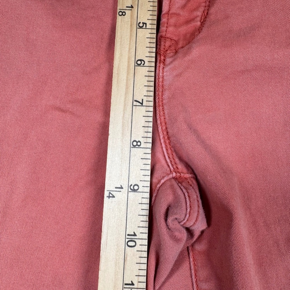 JcPenny Skinny Pants Womens 8 Coral Pink‎ Mid Rise Chino Stretch Twill - Picture 5 of 13